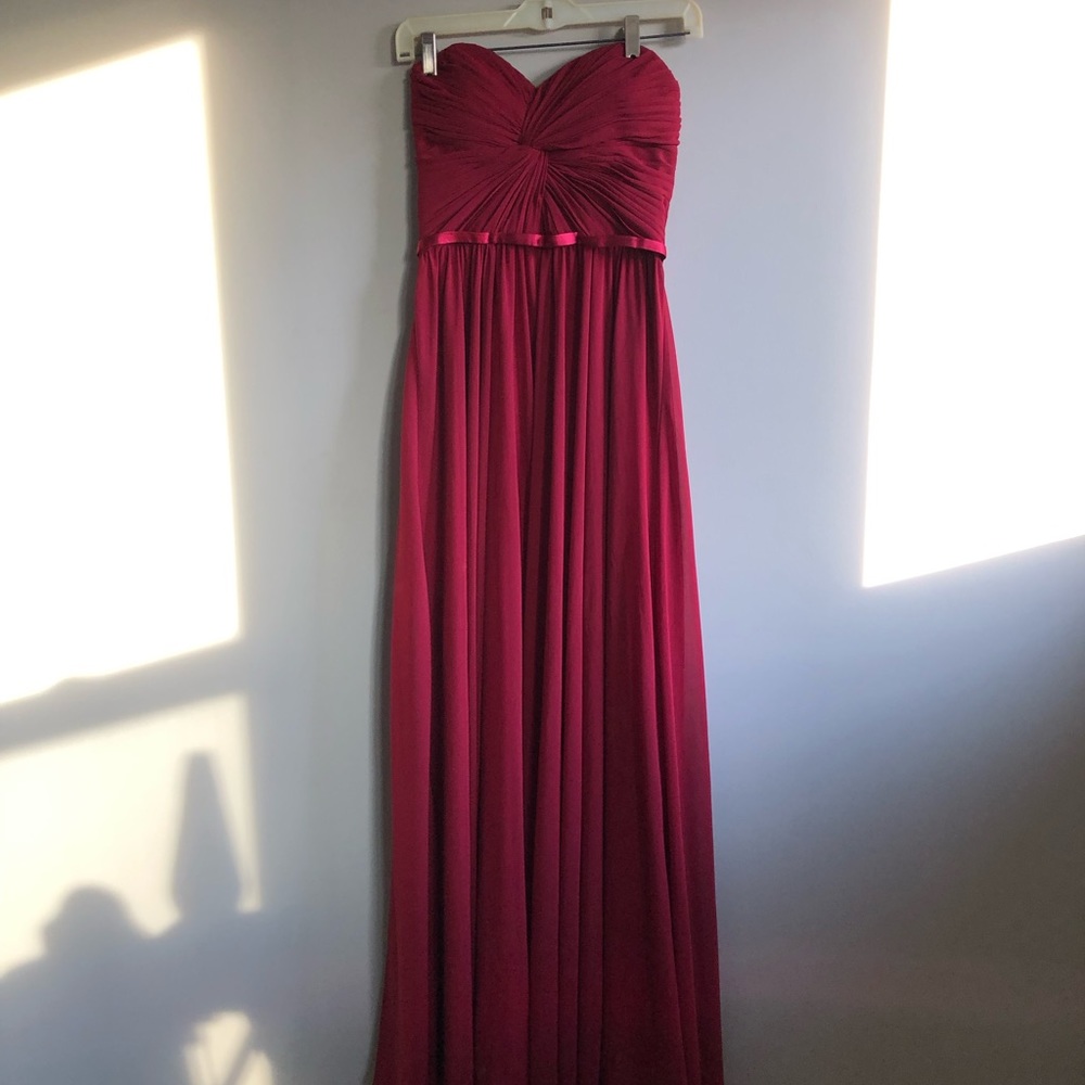 Strapless prom dress